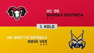 1kolo štvrťfinále HC 05 Banská Bystrica  HK GROTTO Spišská Nová Ves HIGHLIGHTS [upl. by Chak]