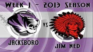 2013 Jacksboro Tigers • Week 1 • Jacksboro vs Jim Ned Tuscola HQ [upl. by Namsu]