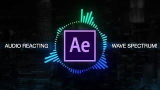 How to create Reactive Audio Spectrum Waveform Effects in Adobe After Effects Tutorial [upl. by Meli]