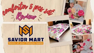 Product Review Vlog  Comforter 5 pcs Set from Savior Mart  Sallu da Cell [upl. by Otxis]