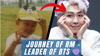 JOURNEY OF RM  BTS 💜💜💜 bts army btsarmy [upl. by Ecirb]