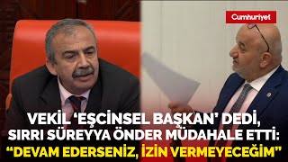 ‘Eşcinsel başkan’ dedi Sırrı Süreyya Önder müdahale etti “Kimse size ‘erkek Hasan’ diyor mu” [upl. by Loretta]