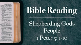 Sermon 20th October 2024  Shepherding Gods People  1 Peter 5 110 [upl. by Kered]