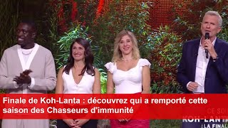 Finale de KohLanta  découvrez qui a remporté cette saison des Chasseurs dimmunité [upl. by Eeleimaj345]