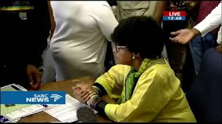 Winnie Mandela checks her voter registration details in Soweto [upl. by Nivek229]