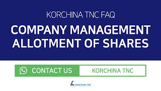 FAQ Singapore Company Management  Allotment of Shares [upl. by Thier307]