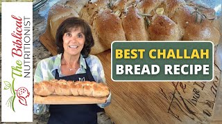 How To Make Challah Bread  Easy Garlic Rosemary Challah Bread Recipe [upl. by Ellevehc]