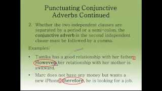 Conjunctive Adverbs MsDee CCA [upl. by Pebrook644]