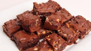 Triple Chocolate Caramel Brownies Recipe  Laura Vitale  Laura in the Kitchen Episode 333 [upl. by Nabroc]