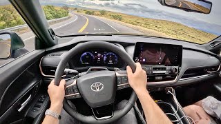 2024 Toyota Grand Highlander Hybrid MAX Platinum AWD  POV First Driving Impressions [upl. by Hsirap244]