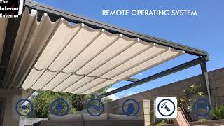 RETRACT FABRIC PERGOLA  SMARTEST ROOF FOR OPEN TO SKY FOR OUTDOOR SPACE  INDIA  91 99740 58395 [upl. by Helyn709]