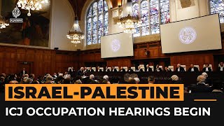 ICJ Palestine presents case against Israeli occupation  Al Jazeera Newsfeed [upl. by Eberle]