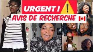 🚨 URGENT  Disparition de létudiante Congolaise au Québec Trois Rivières Avis Recherche Alexandra [upl. by Leksehc513]