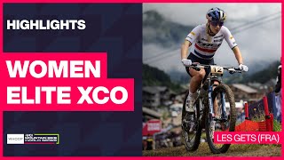 Les Gets  Women Elite XCO Highlights  2024 WHOOP UCI Mountain Bike World Cup [upl. by Atinoj]