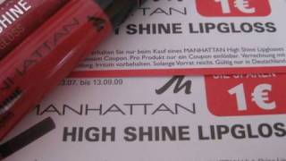 Kauftipp Rabatt bei Manhattan Lipgloss [upl. by Enelez]