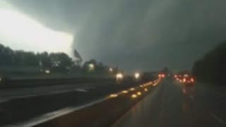 Dramatic amateur video of deadly US tornadoes [upl. by Rebliw447]