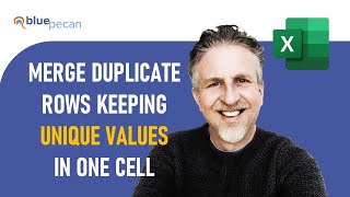 Merge Duplicate Rows in Excel Combining Unique Values in One Cell [upl. by Akibma63]