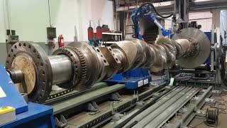 ME CRANKSHAFT LASER CLADDING HD [upl. by Yelreveb]