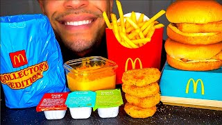 ASMR MCDONALDS COLLECTORS CUP CHICKEN NUGGETS MUKBANG FILLET FISH FRIES EATING SHOW SOUNDS [upl. by Kimmy247]