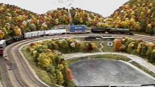 Pennsylvania Railroads Horseshoe curve in O and S scale [upl. by Lolanthe]