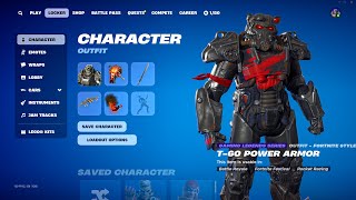 Fortnite Fallout T60 POWER ARMOR doing Built In Emotes and Funny Dances 1 shortsfeed [upl. by Jerrylee]