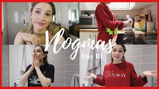 MY POST SHOW ROUTINE EVENING WINTER SKINCARE   VLOGMAS DAY 18  Georgie Ashford [upl. by Odnama]