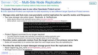 IBM Spectrum Protect 8113 Multi Server Node Replication CLI  Demo [upl. by Udella]