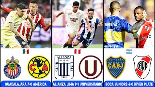 La mayor goleada de los clásicos más importantes de América Latina  Fútbol en vivo y en directo hoy [upl. by Modeste]