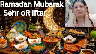 Ramadan Mubarak 🌜🤲🥰  seher oR iftar🥀🌠  glamour Sara New vlog 💗 [upl. by Eelame]