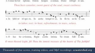 Pentecost Sequence  Veni Sancte Spíritus et emítte caélitus lucis tuæ rádium [upl. by Hamid]