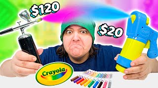 CRAYOLA Vs Airbrush Can 20 Airbrush Keep up [upl. by Nyrol]