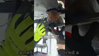 Found a little fox while fixing the car fox animals shortvideo [upl. by Enehs]