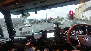 Ferry Crossing From Northern Ireland Warrenpoint To England Heysham Seatruck With My Truck truck [upl. by Anauq]