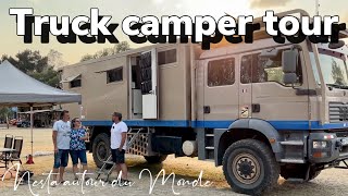 TRUCK CAMPER TOUR  Présentation camion dEXPEDITION 🤩  Daily vlog 55  Nesta autour du Monde 🌎 [upl. by Muncey132]