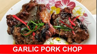 Garlic Pork Chop How to make them in three simples steps Asian style [upl. by Dias]