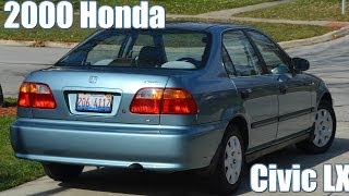 2000 Honda Civic LX Sedan Iced Teal Blue Restoration w 10quot Subwoofer  Video 12th [upl. by Ayoted552]