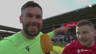 quotYou dive and hope for the bestquot  Ben Foster ecstatic after dramatic Wrexham win over Notts County [upl. by Oidiple]