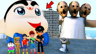 😭 Little Singham Kicko Gift Shinchan Face Car To Granny 😡 in GTA 5  GTA 5 Gameplay [upl. by Adyeren]