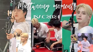 Mattwoong moments  ISAC 2024  Compilation  Kim Jiwoong amp Seok Matthew duo moments from ISAC 2024 [upl. by Nyliahs]