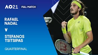 Rafael Nadal v Stefanos Tsitsipas Full Match  Australian Open 2021 Quarterfinal [upl. by Nordin]