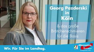 AfD  Georg Pazderski in Köln zu Besuch  und ich schmiere Brötchen [upl. by Nylirej]