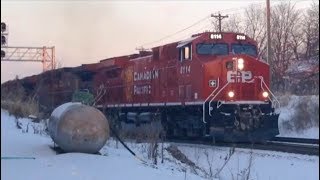 CP 8114 Leads NS Potash Train in Erlanger KY [upl. by Anyer]