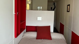 Room Tour Unité dhabitation Marseille France 1945 유니테다비타시옹 호텔 [upl. by Sibelle]