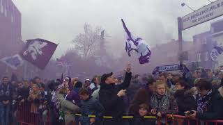 Topsfeer voor promotiefinale Beerschot WilrijkCercle Brugge [upl. by Ardnnaed]