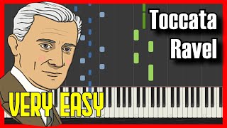 🎹 How to Play Toccata Le Tombeau de Couperin  Ravel ✔️  【2022】Easy Slow Piano Tutorial Synthesia [upl. by Amalbergas]