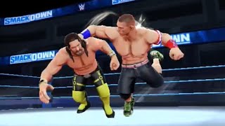 John Cena vs Big e gable and seth Rollins fight in WWE Raw [upl. by Eenor]