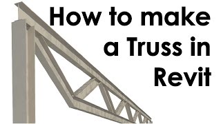 How to Create a Truss in Revit [upl. by Enajiram28]