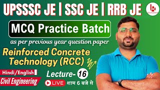 RCC Structure  Lecture 16  UPSSSC JE 2024  SSC JE 2025  RRB JE 2024  by Brijesh Sir [upl. by Aihsatsan107]