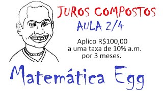 Juros Compostos capitalização composta  Aula 24 [upl. by Terriss]