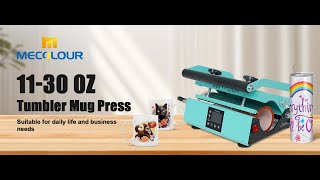 MECOLOUR Hat and Tumbler Heat Press Machine [upl. by Aigneis]